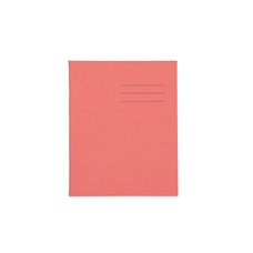 Classmates 8x6.5" Exercise Book 64 Page, 8mm Ruled With Margin, Red - Pack of 100